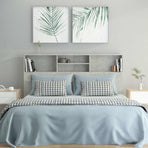 Headboard Cabinet Concrete Grey 160 cm