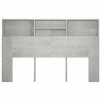 Headboard Cabinet Concrete Grey 160 cm