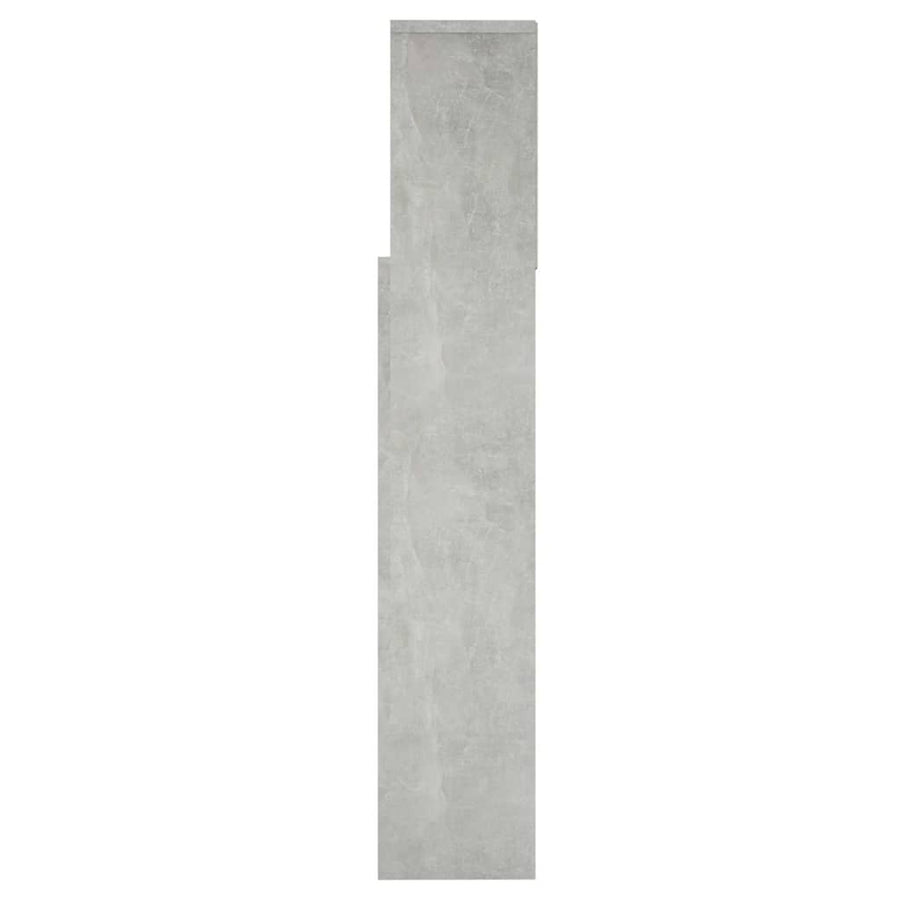 Headboard Cabinet Concrete Grey 160 cm