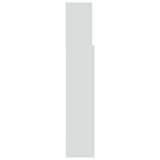 Headboard Cabinet White 180 cm - Top-Down View