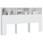 Headboard Cabinet White 180 cm