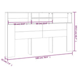 Headboard Cabinet Black 180 cm - Close-Up Angle