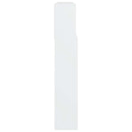 Headboard Cabinet White 220x19x101.5 cm