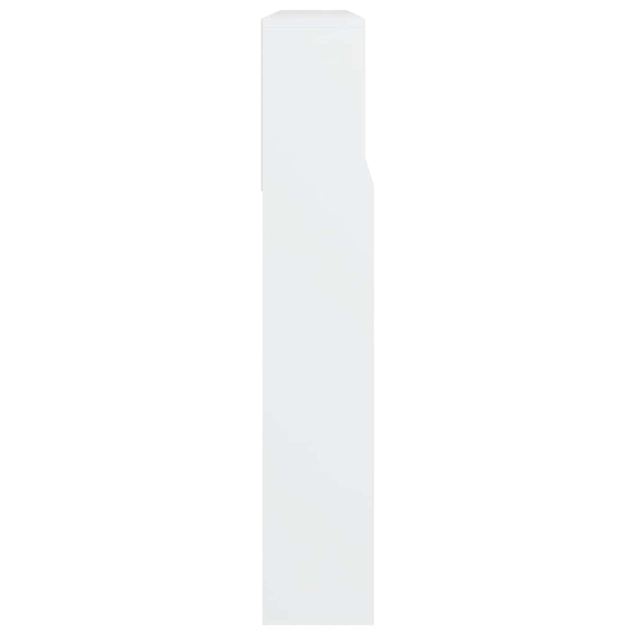 Headboard Cabinet White 220x19x101.5 cm