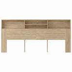 Headboard Cabinet Sonoma Oak 220x19x101.5 cm