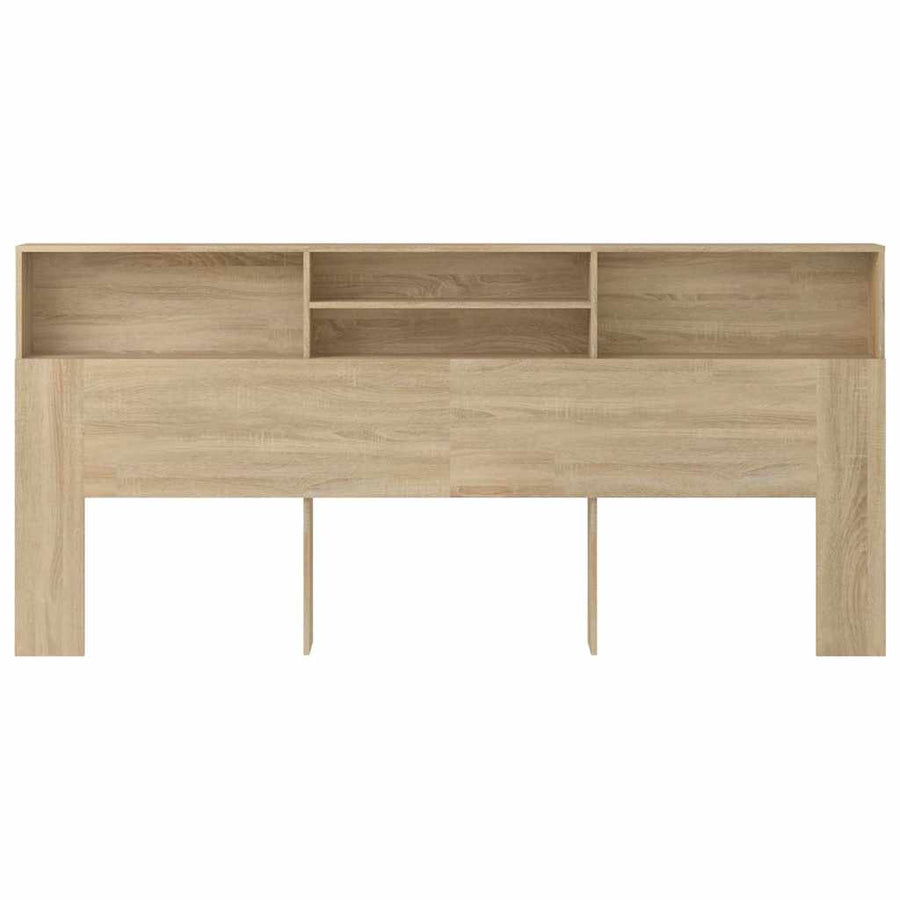 Headboard Cabinet Sonoma Oak 220x19x101.5 cm