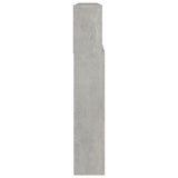 Headboard Cabinet Concrete Grey 220 cm