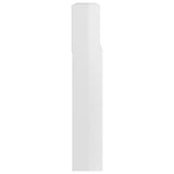Headboard Cabinet High Gloss White 220 cm - Top-Down View