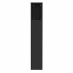 Headboard Cabinet Black 100 cm