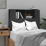 Headboard Cabinet Black 100 cm