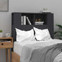 Headboard Cabinet Black 100 cm
