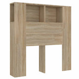 Headboard Cabinet Sonoma Oak 100 cm - Front View