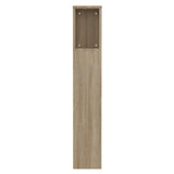 Headboard Cabinet Sonoma Oak 100 cm - 45-Degree Angle