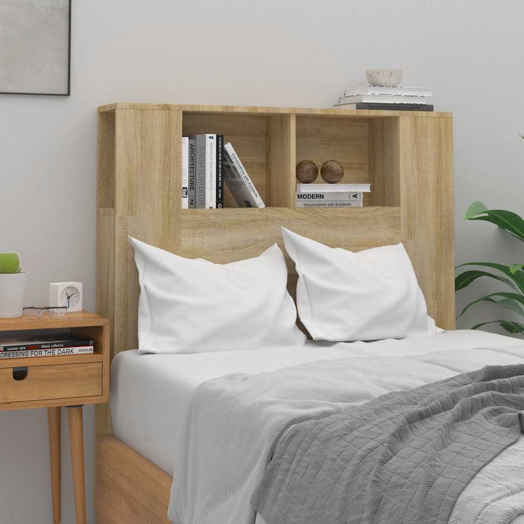 Headboard Cabinet Sonoma Oak 100 cm