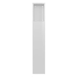 Headboard Cabinet High Gloss White 100 cm
