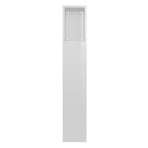 Headboard Cabinet High Gloss White 100 cm