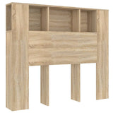 Headboard Cabinet Sonoma Oak 120 cm - Front View
