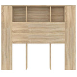 Headboard Cabinet Sonoma Oak 120 cm - Top-Down View