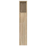 Headboard Cabinet Sonoma Oak 120 cm - 45-Degree Angle