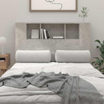 Headboard Cabinet Concrete Grey 120 cm