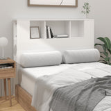 Headboard Cabinet High Gloss White 120 cm - Side View