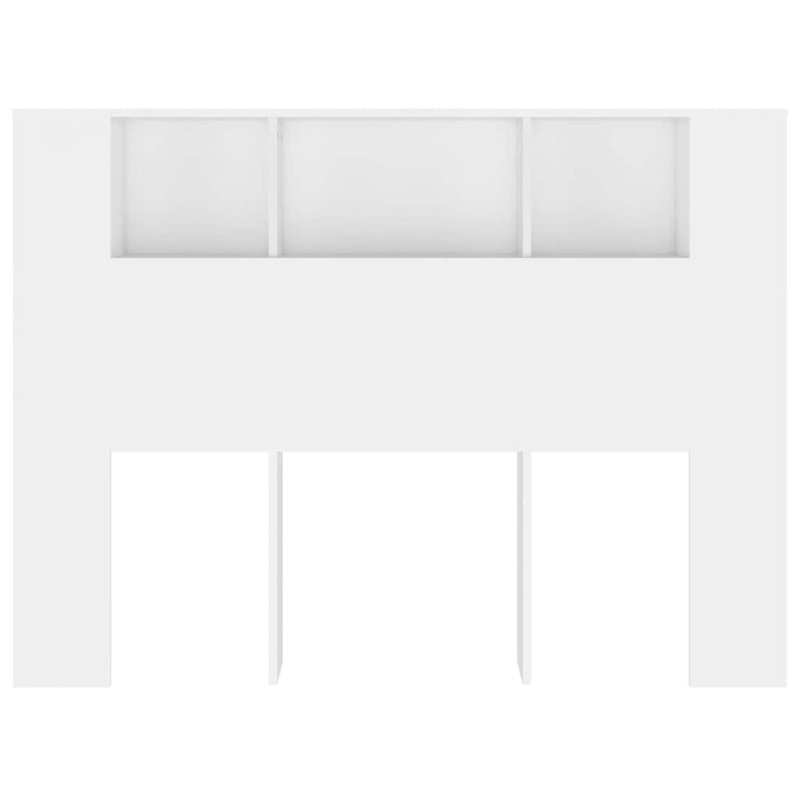 Headboard Cabinet White 140 cm
