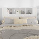 Headboard Cabinet White 140 cm - 45-Degree Angle