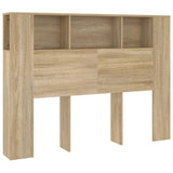 Headboard Cabinet Sonoma Oak 140 cm - Front View