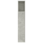 Headboard Cabinet Concrete Grey 140 cm