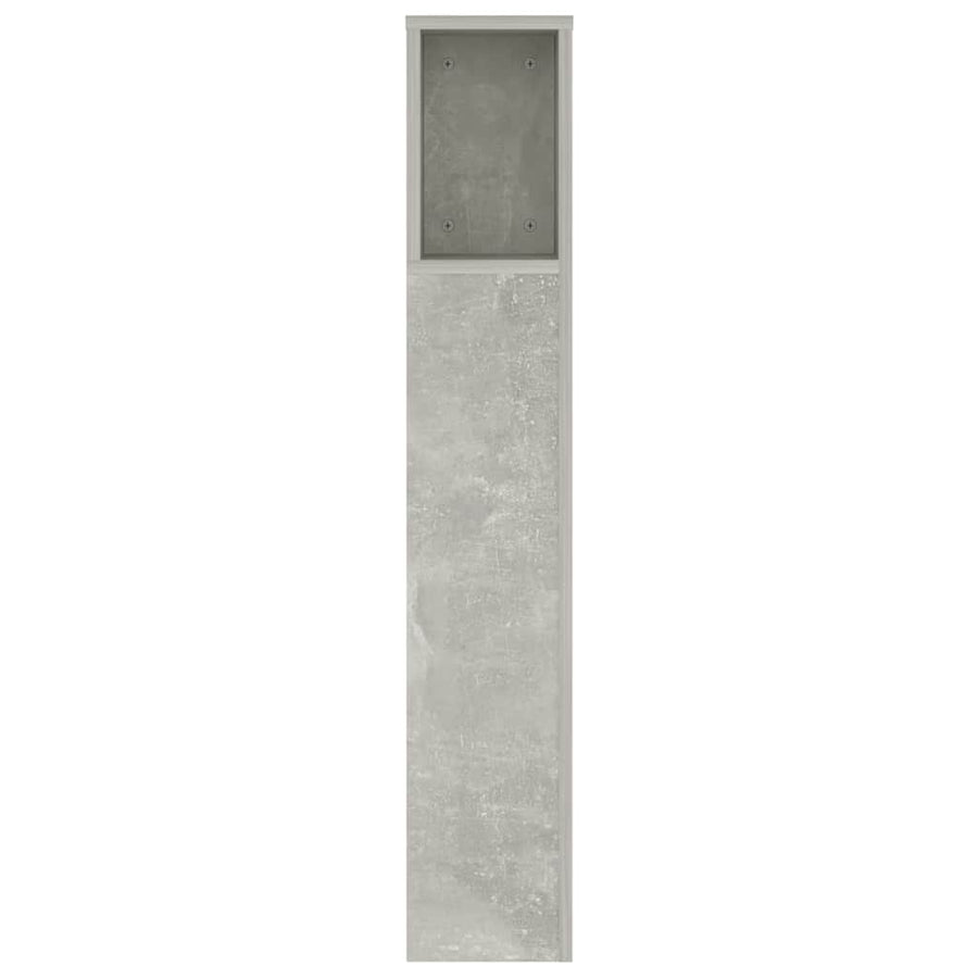 Headboard Cabinet Concrete Grey 140 cm