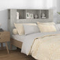 Headboard Cabinet Concrete Grey 140 cm