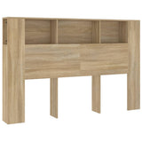Headboard Cabinet Sonoma Oak 160 cm - Front View