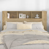 Headboard Cabinet Sonoma Oak 160 cm - Side View
