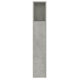 Headboard Cabinet Concrete Grey 160 cm - 45-Degree Angle