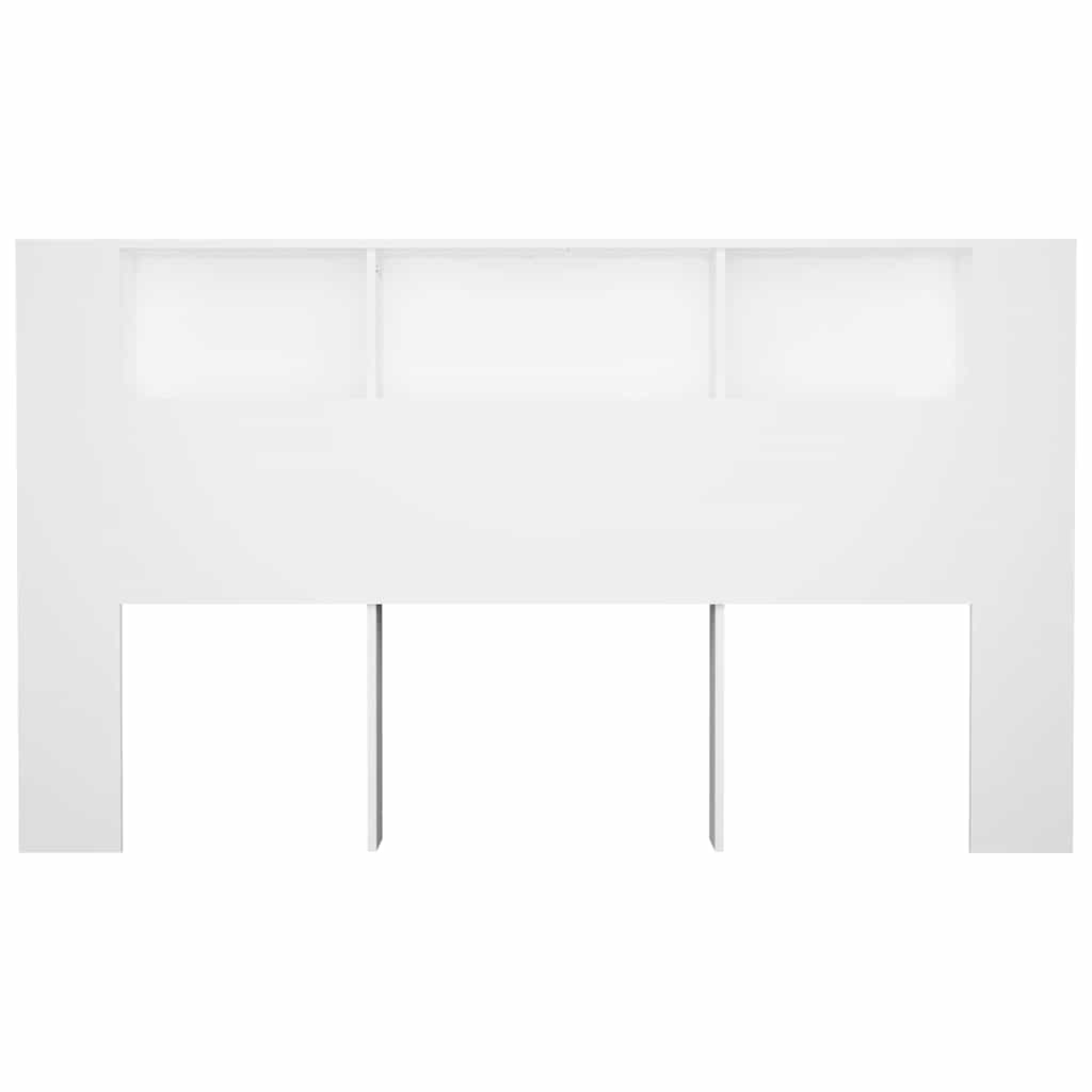 Headboard Cabinet White 180 cm
