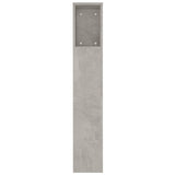 Headboard Cabinet Concrete Grey 180 cm