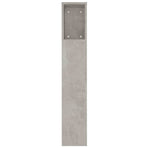 Headboard Cabinet Concrete Grey 180 cm