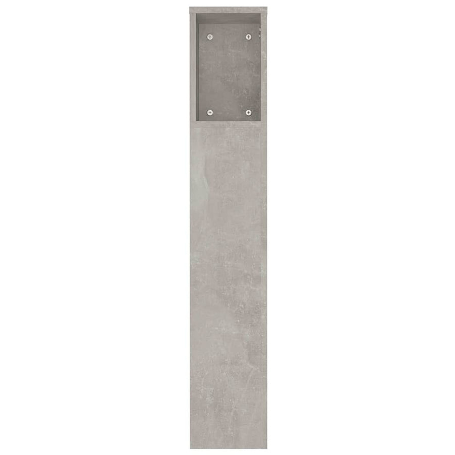 Headboard Cabinet Concrete Grey 180 cm