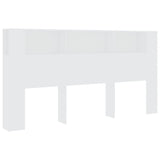 Headboard Cabinet White 200 cm
