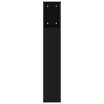 Headboard Cabinet Black 200 cm