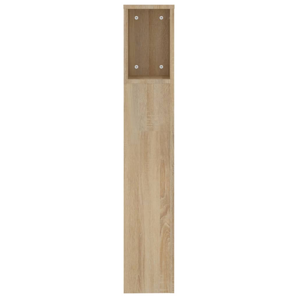 Headboard Cabinet Sonoma Oak 200x18.5x104.5 cm