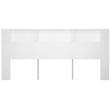 Headboard Cabinet White 220 cm