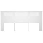 Headboard Cabinet White 220 cm