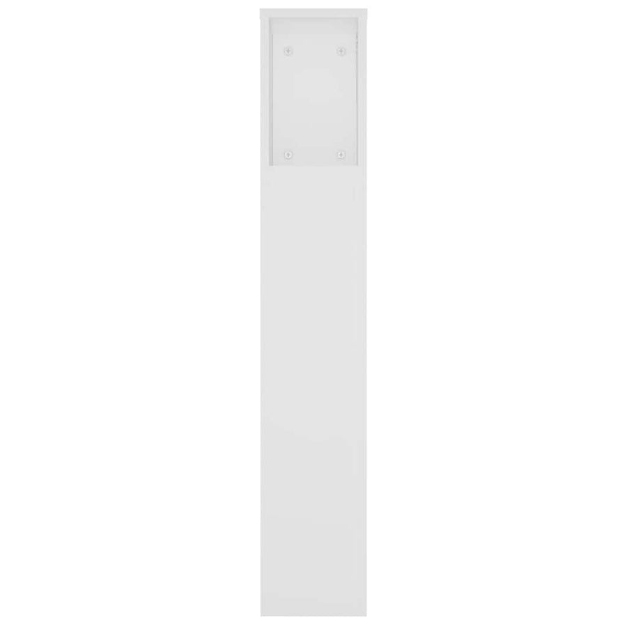 Headboard Cabinet White 220 cm