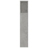 Headboard Cabinet Concrete Grey 220 cm