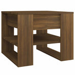 Coffee Table Brown Oak 55.5x55x45 cm Engineered Wood