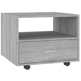 Coffee Table Grey Sonoma 55x55x40 cm Engineered Wood - Front View