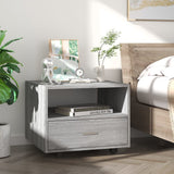 Coffee Table Grey Sonoma 55x55x40 cm Engineered Wood - Side View