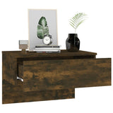 Wall-mounted Bedside Cabinets 2 pcs Smoked Oak - Top-Down View