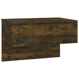 Wall-mounted Bedside Cabinets 2 pcs Smoked Oak - 45-Degree Angle